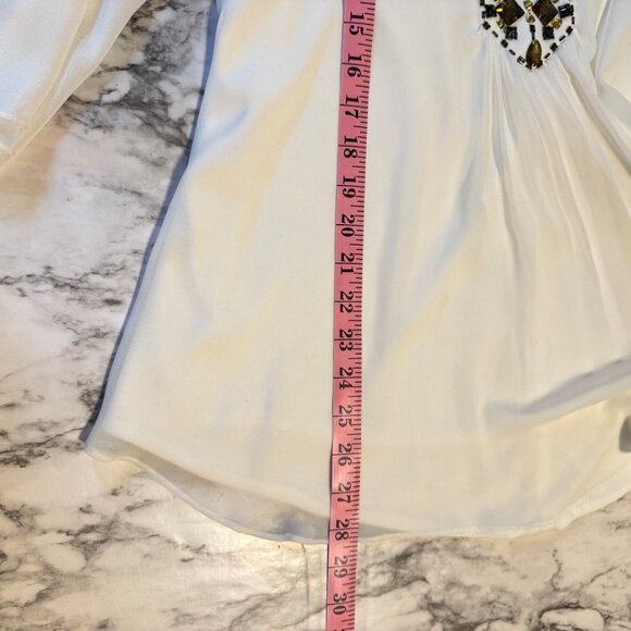 🎉😀CLEARANCE SALE!!!😀🎉 TADASHI SHOJI Beaded Layered Top - Picture 11 of 11